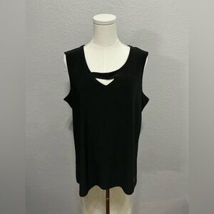 Anne Klein Black Sleeveless Tank Top